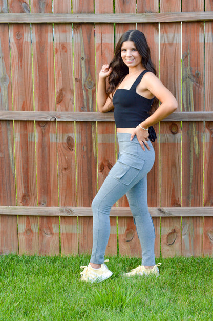 Obsidian Black Ribbed Cami