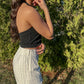 Picture This Halter Top (Black)