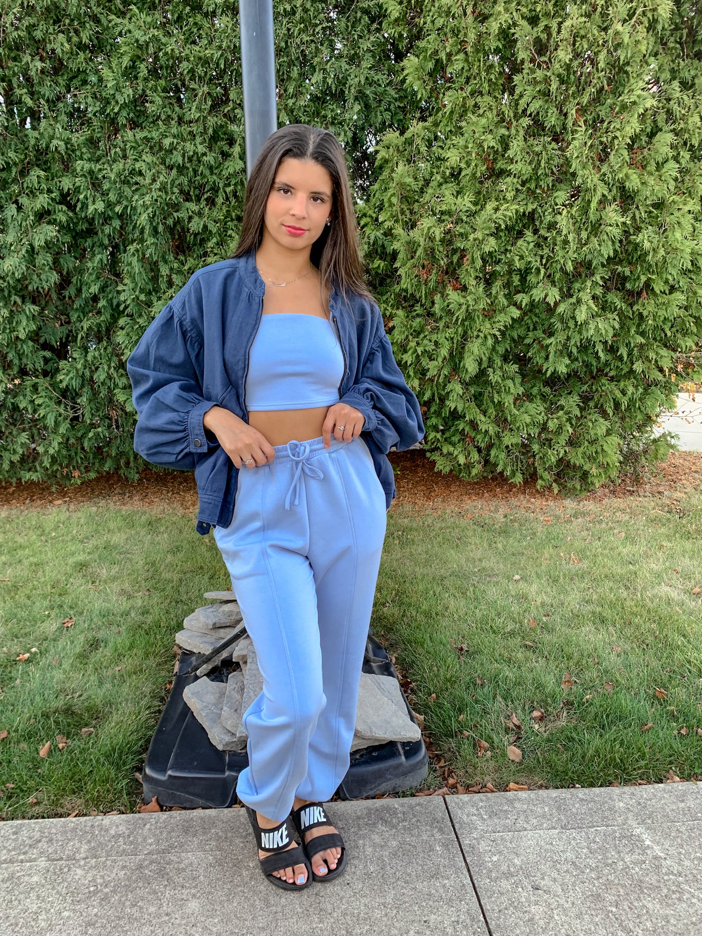 Butterfly Blue Cropped Cami