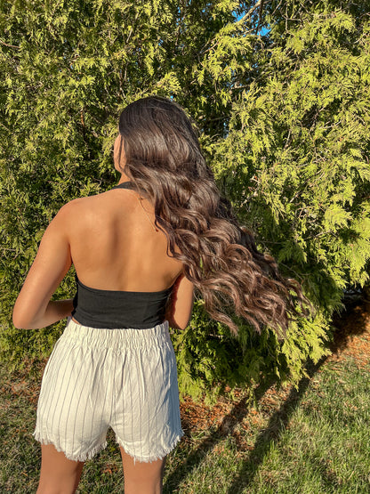 Picture This Halter Top (Black)
