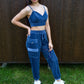 Ocean Blue Corduroy Cami