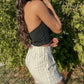 Picture This Halter Top (Black)
