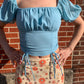 Out On the Town Top (Blue)