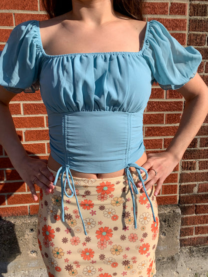 Out On the Town Top (Blue)