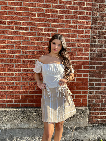Out On the Town Top (Ivory)