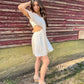Florally Invited Cutout Dress