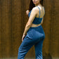 Ocean Blue Corduroy Cargo Pants