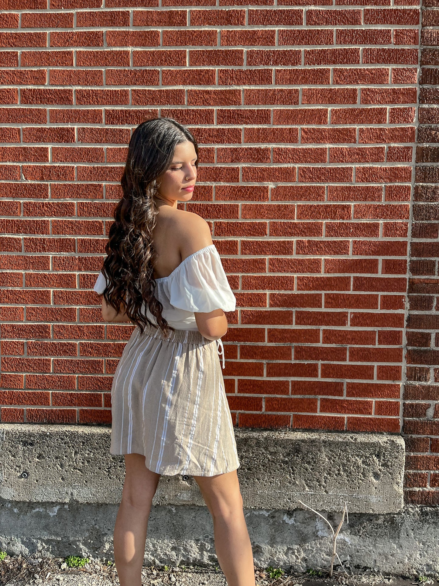 Out On the Town Top (Ivory)