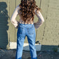 Falling Hard Color-Blocked Denim Pants