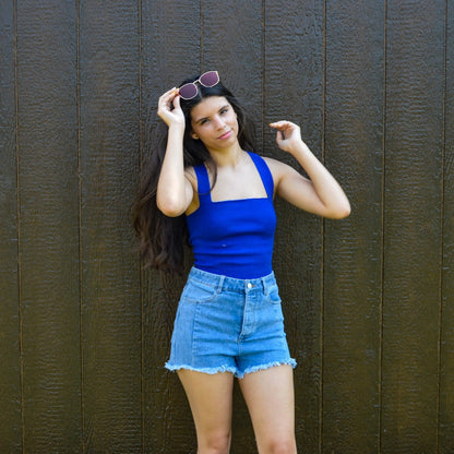Cotton Candy Skies Ribbed Cami