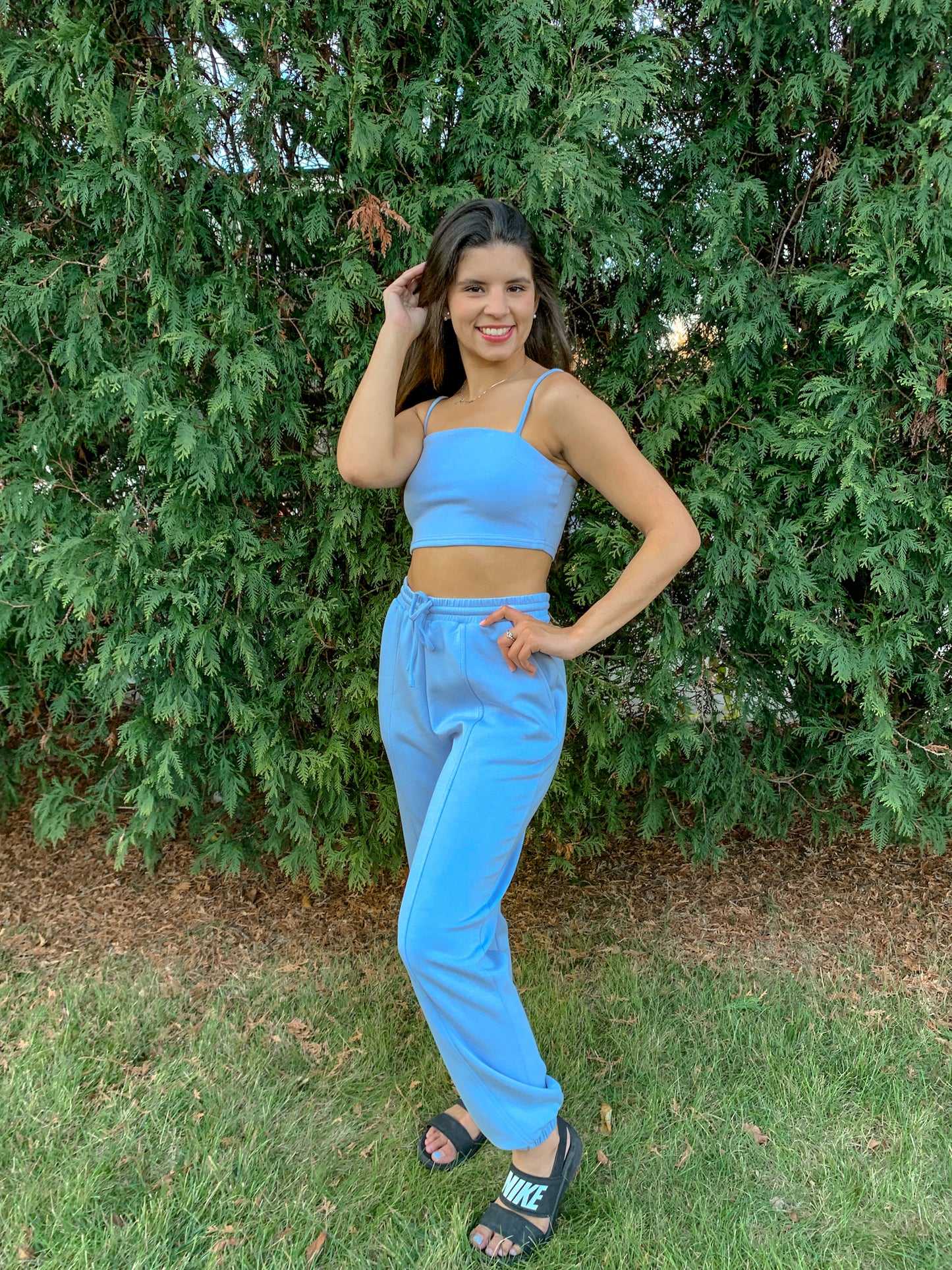 Butterfly Blue Cropped Cami