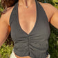 Picture This Halter Top (Black)