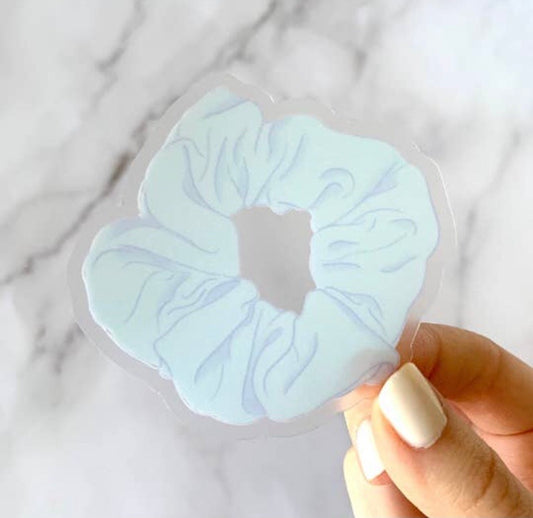 Blue Scrunchie Sticker