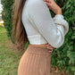 Home Sweet Home Ribbed Pants (Camel)