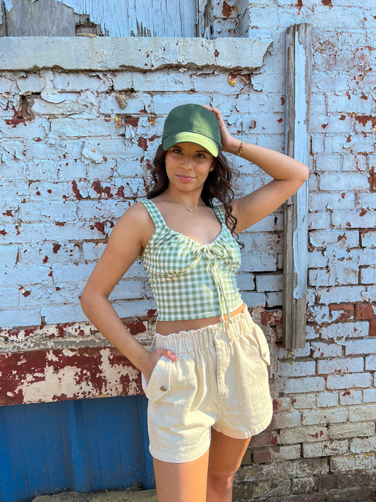 Raise a Toast Gingham Top