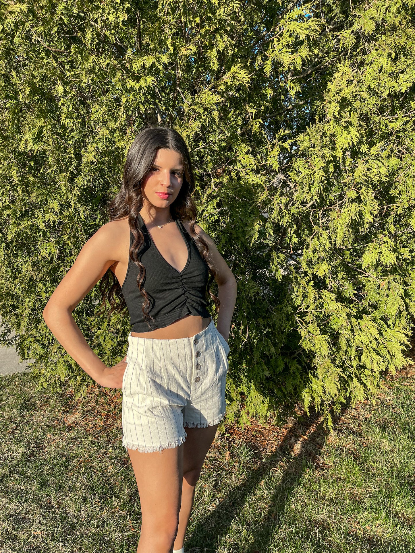 Picture This Halter Top (Black)