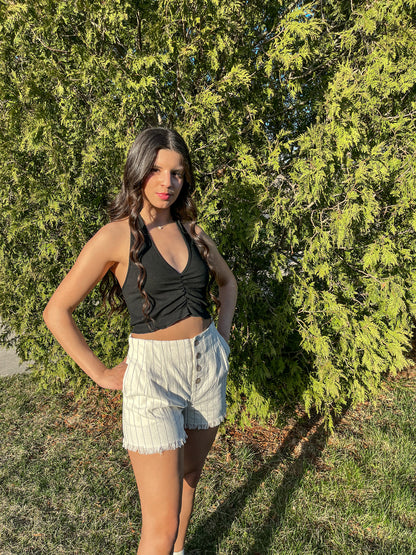 Picture This Halter Top (Black)