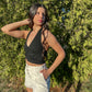 Picture This Halter Top (Black)