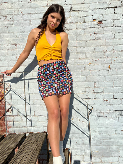 Picture This Halter Top (Mustard)