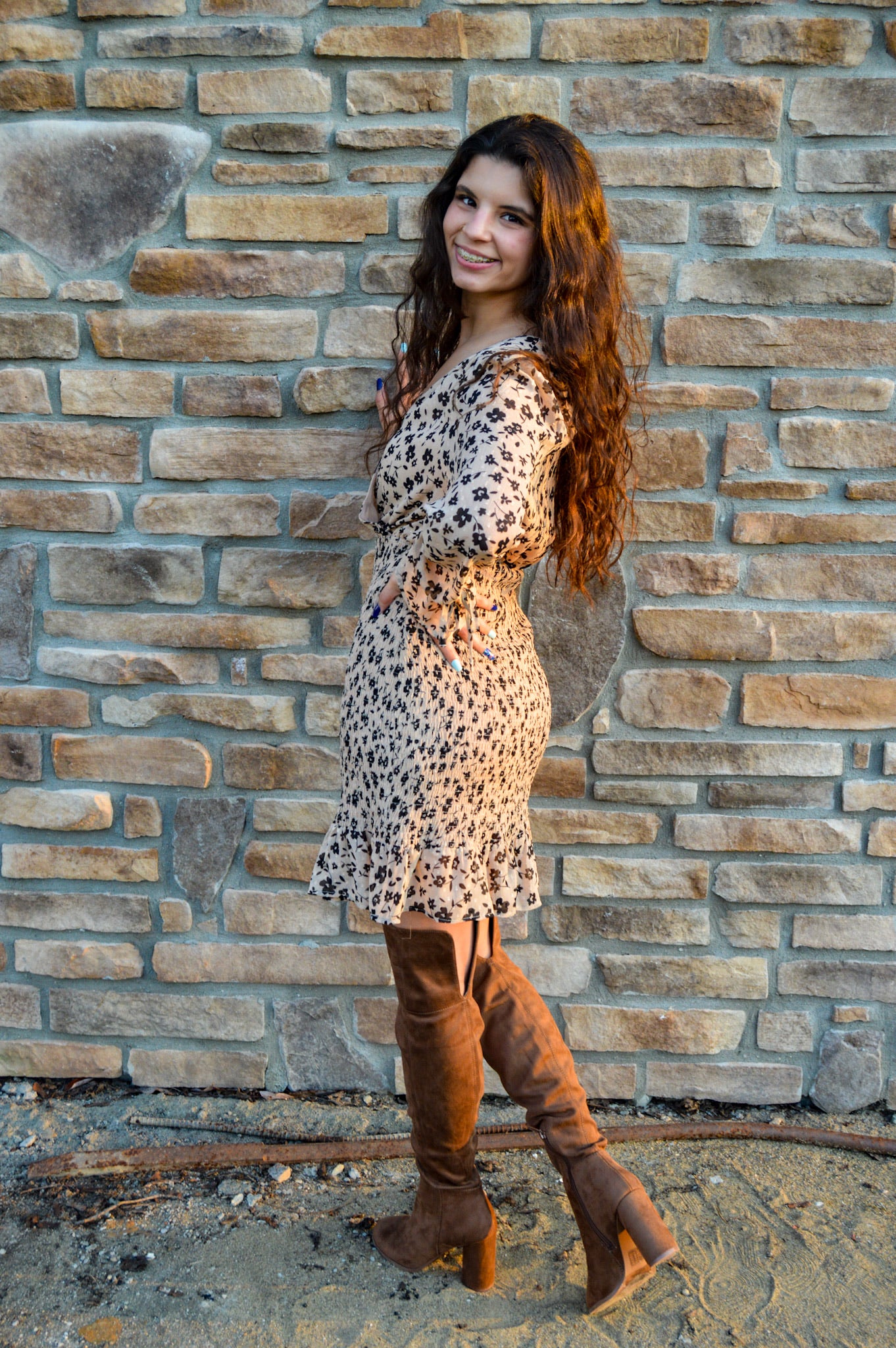Floral Print Mini Dress