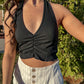 Picture This Halter Top (Black)