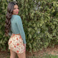 Feeling Edgy Retro Floral Skirt