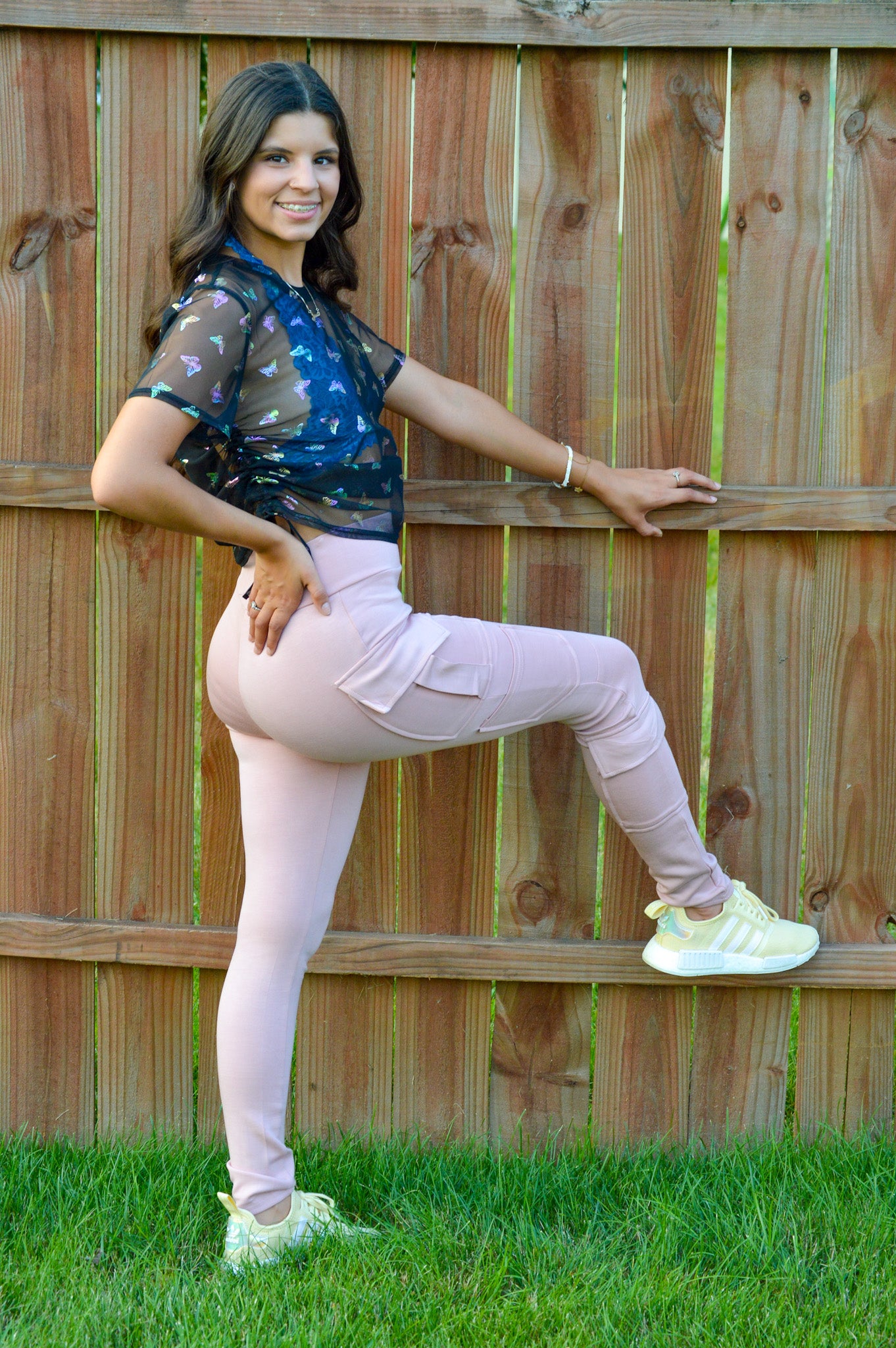 Butterfly Kisses Mesh Top