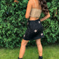 Nashville Stars Suede Skirt (Black)