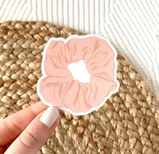 Pink Scrunchie Sticker