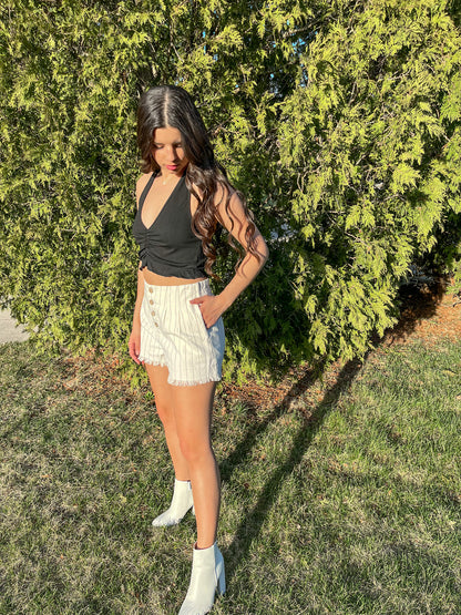 Picture This Halter Top (Black)