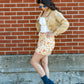 Feeling Edgy Retro Floral Skirt