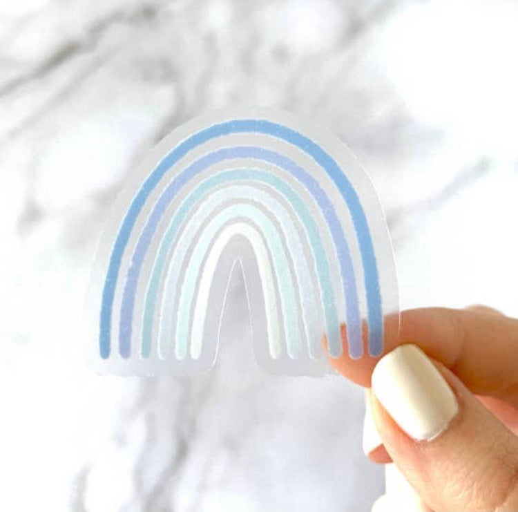 Blue Rainbow Sticker