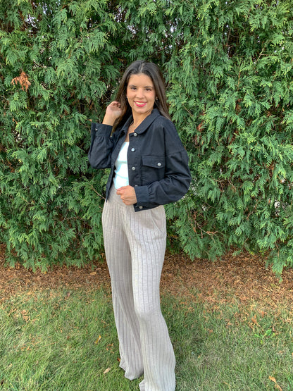 Home Sweet Home Ribbed Pants (Stone)