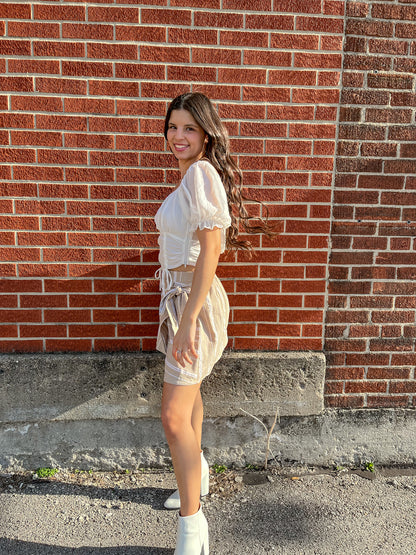 Out On the Town Top (Ivory)