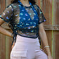 Butterfly Kisses Mesh Top