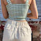 Raise a Toast Gingham Top