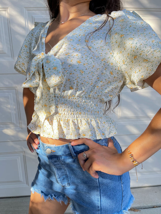 In A Field Of Flowers Top