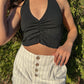 Picture This Halter Top (Black)