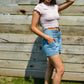 Blushing Merrow Crop Top