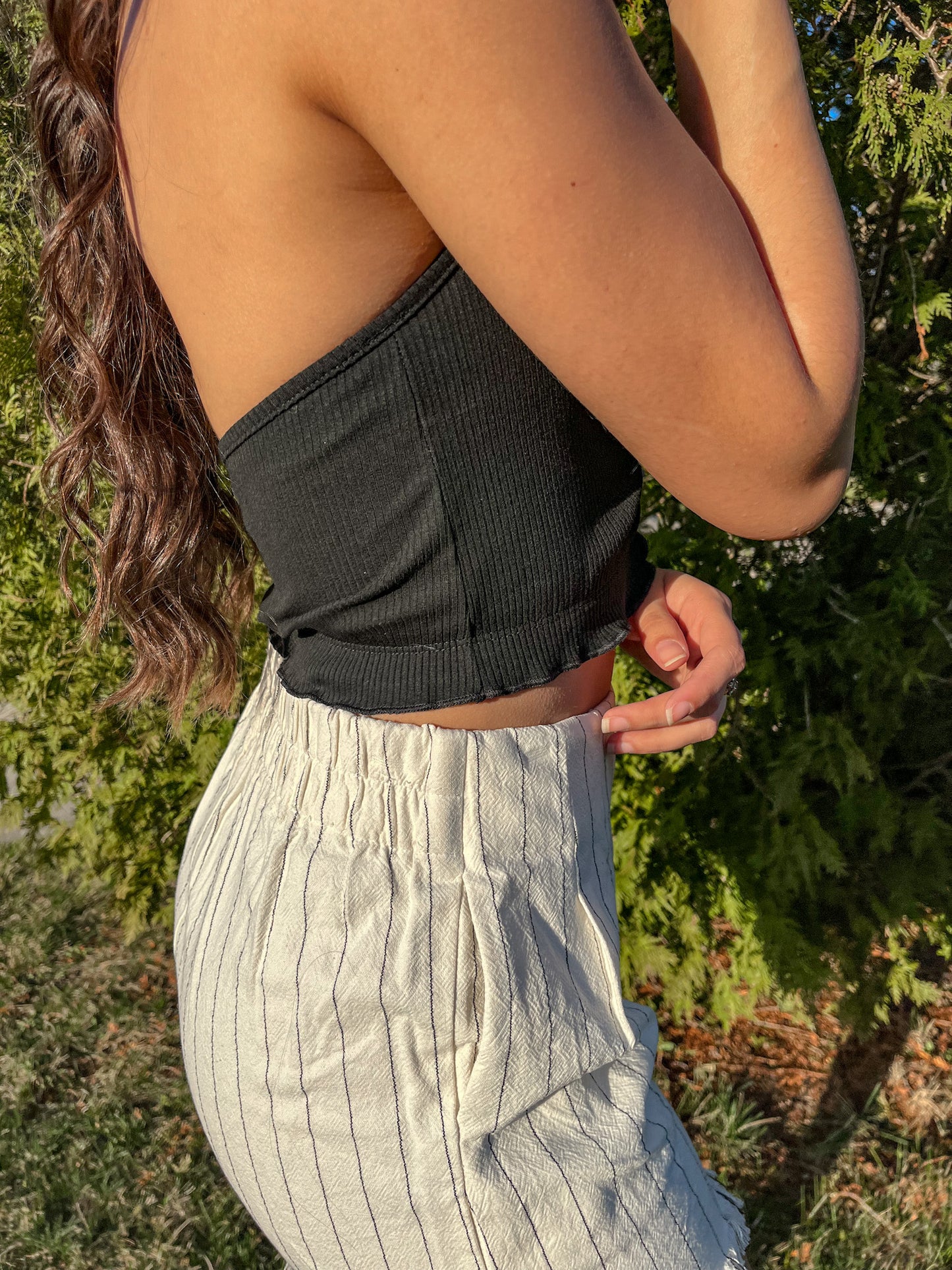 Picture This Halter Top (Black)