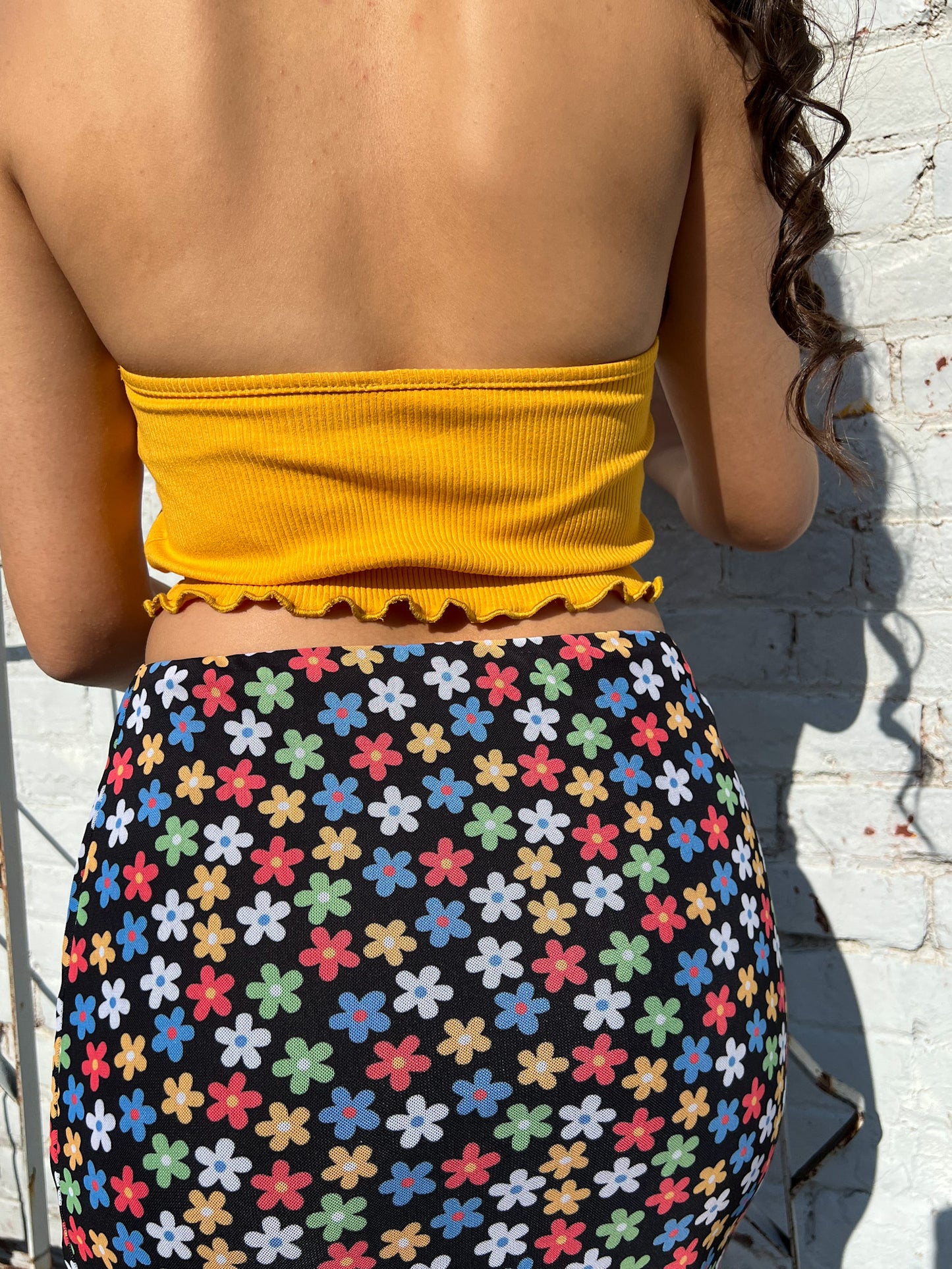 Picture This Halter Top (Mustard)