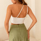 Soft & Sweet Ruched Top (White)